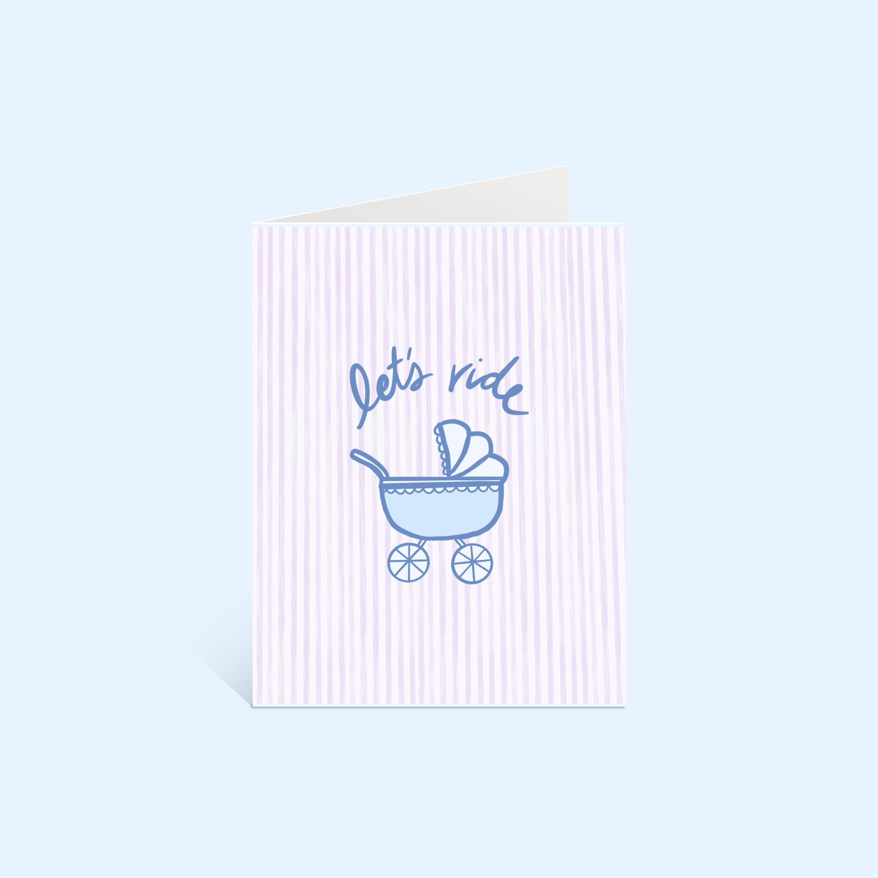 Let's Ride Baby Card